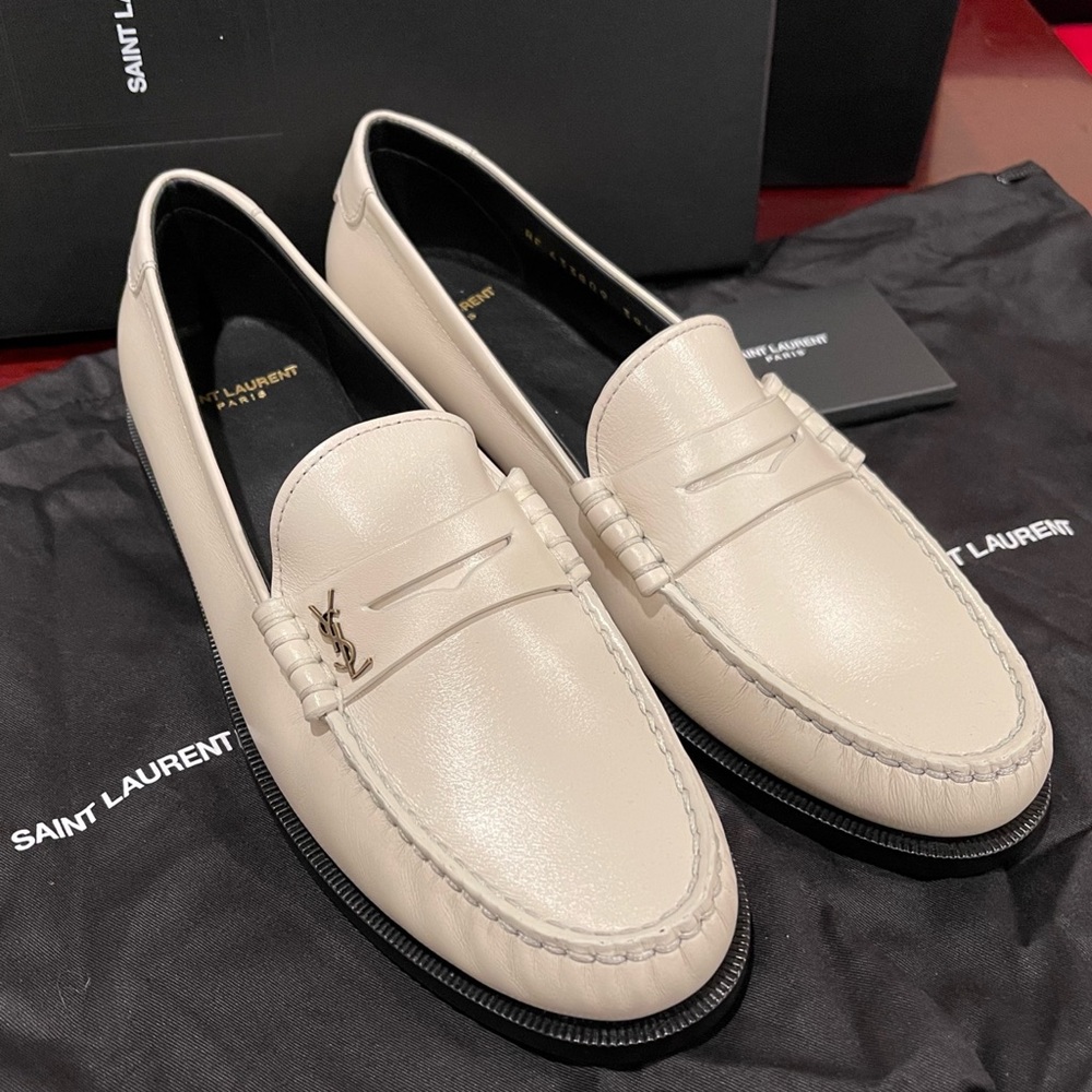 SALE!!! NIB Auth Saint Laurent Penny Loafers EU 39.5